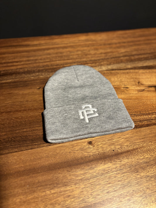 Players For Christ - Monogram Beanie Grey