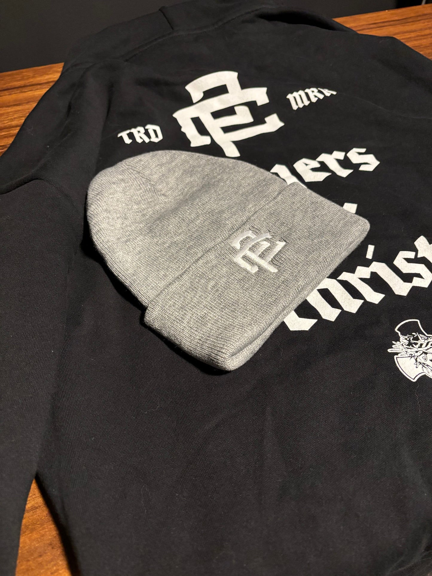 Players For Christ - Monogram Beanie Grey